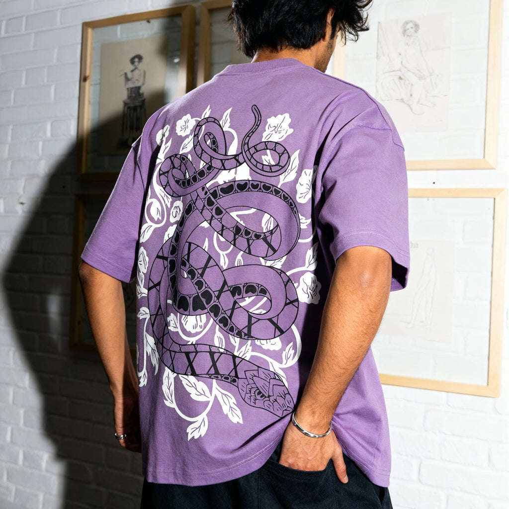 Serpent Bloom Oversized T-Shirt